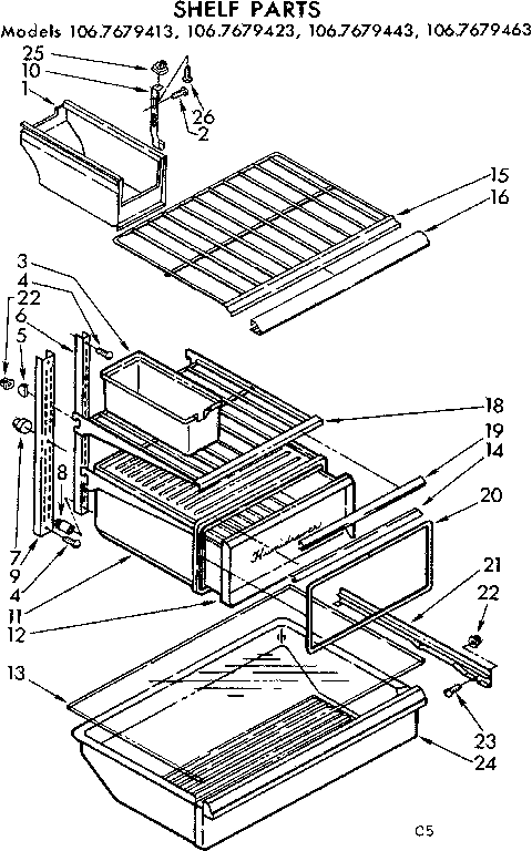 Shelf parts