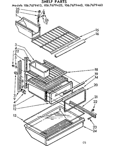 Shelf parts