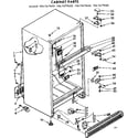 Kenmore 1067679610 cabinet parts diagram