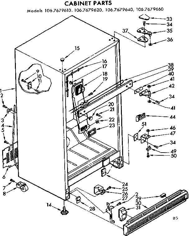 Cabinet parts