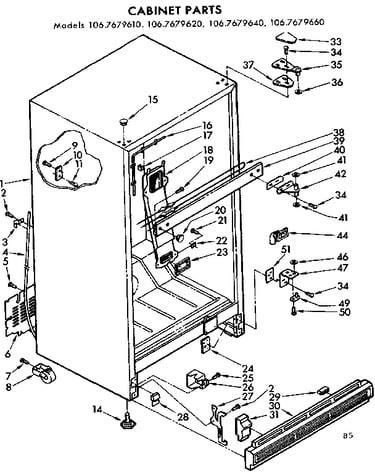 Cabinet parts
