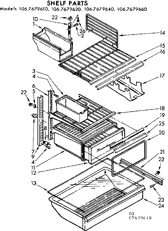 Shelf parts