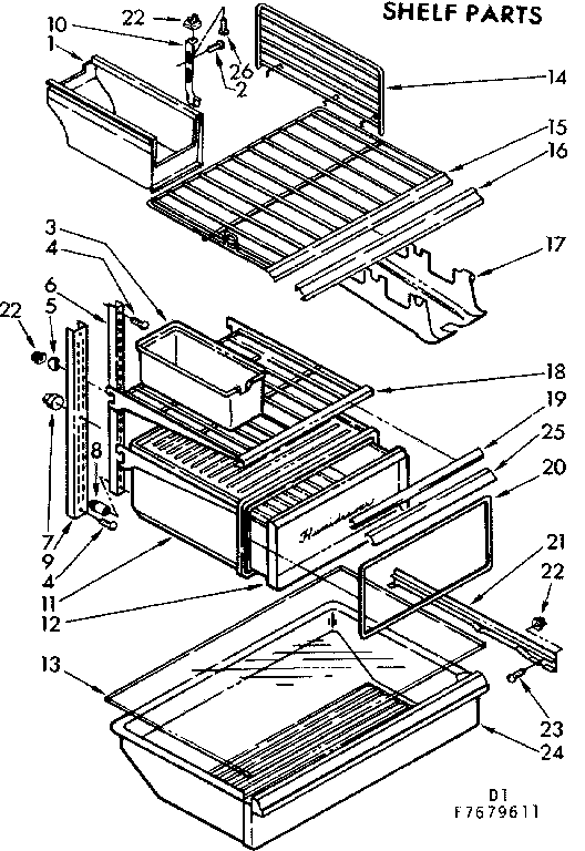 Shelf parts