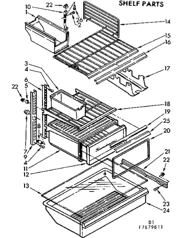 Shelf parts