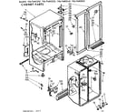 Kenmore 1067680220 cabinet parts diagram