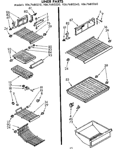 Liner parts