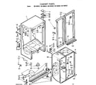 Kenmore 1067680580 cabinet parts diagram