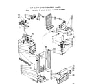 Kenmore 1067680560 air flow and control parts diagram