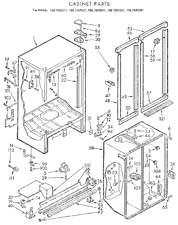 Cabinet parts