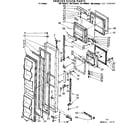 Kenmore 1067680680 freezer door parts diagram