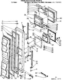Freezer door parts