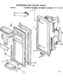 Refrigerator door parts