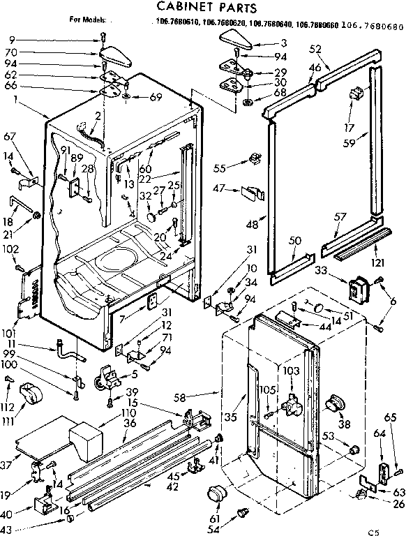 CABINET PARTS