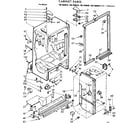 Kenmore 1067680680 cabinet parts diagram