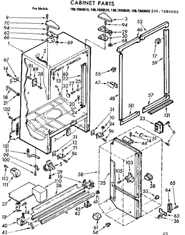 Cabinet parts