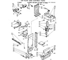 Kenmore 1067680680 air flow and control parts diagram