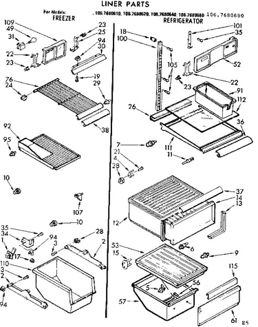 Liner parts