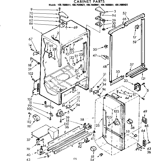 Cabinet parts
