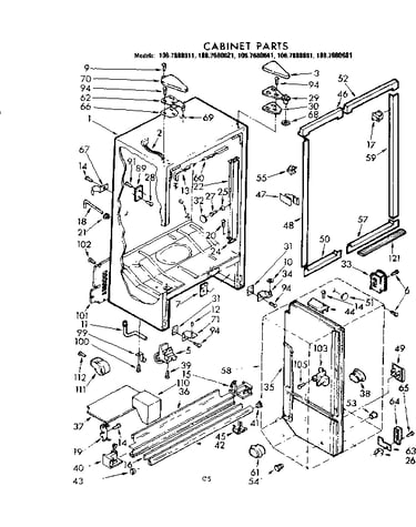 Cabinet parts