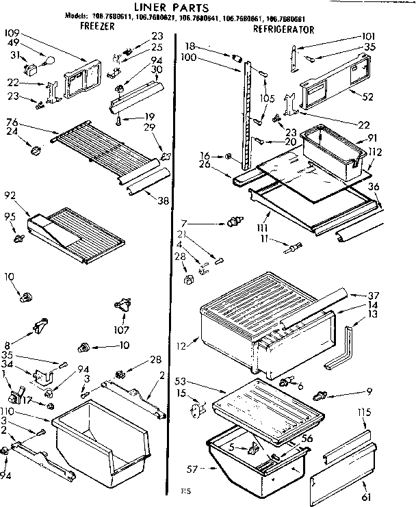 Liner parts