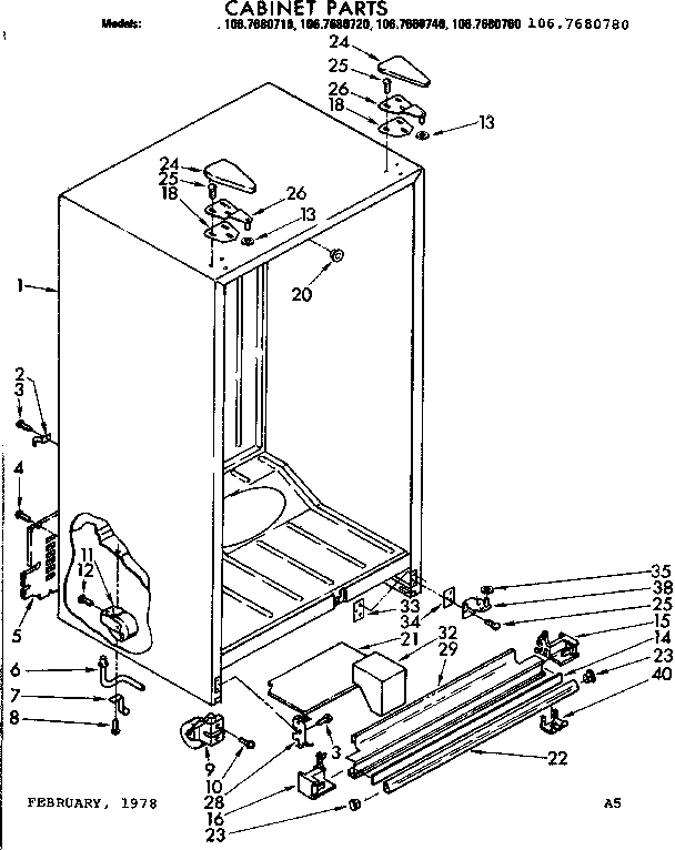 CABINET PARTS