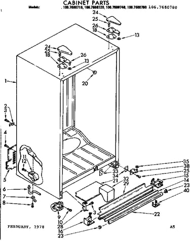 Cabinet parts