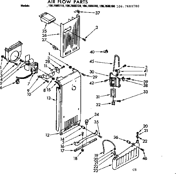 Air flow parts