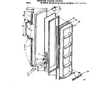 Kenmore 1067680760 freezer door parts diagram