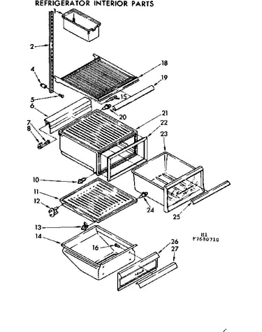 Refrigerator interior parts