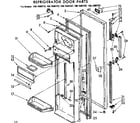 Kenmore 1067680782 refrigerator door parts diagram