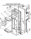 Refrigerator door parts