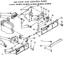 Kenmore 1067680712 air flow and control parts diagram