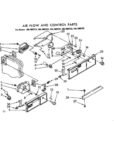 Air flow and control parts