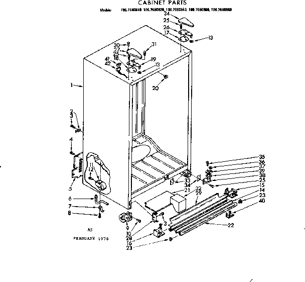 Cabinet parts