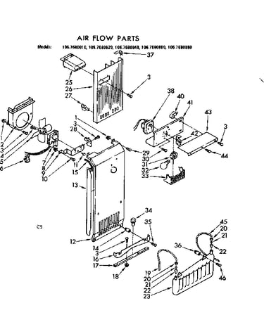 Air flow parts