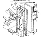 Kenmore 1067680810 refrigerator door parts diagram