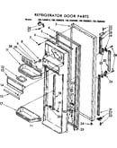 Refrigerator door parts