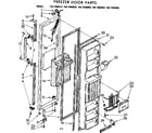 Kenmore 1067680810 freezer door parts diagram
