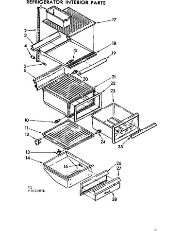 Refrigerator interior parts