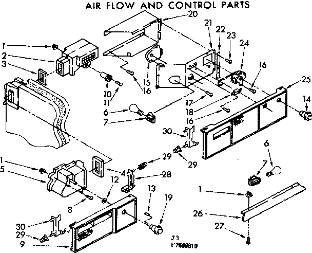 Air flow and control parts