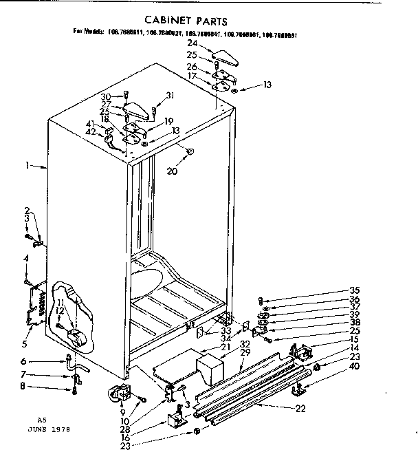 CABINET PARTS