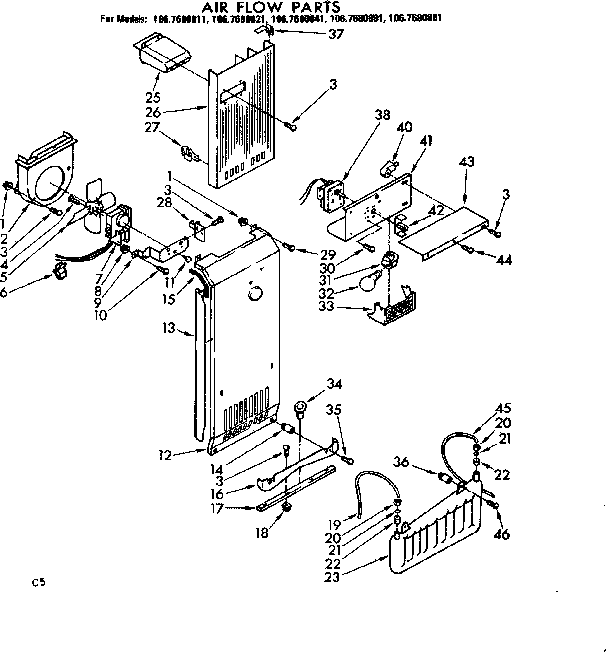 Air flow parts