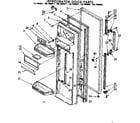 Kenmore 1067680821 refrigerator door parts diagram