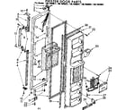 Kenmore 1067680881 freezer door parts diagram