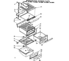 Kenmore 1067680821 refrigerator interior parts diagram