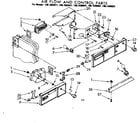 Kenmore 1067680821 air flow and control parts diagram