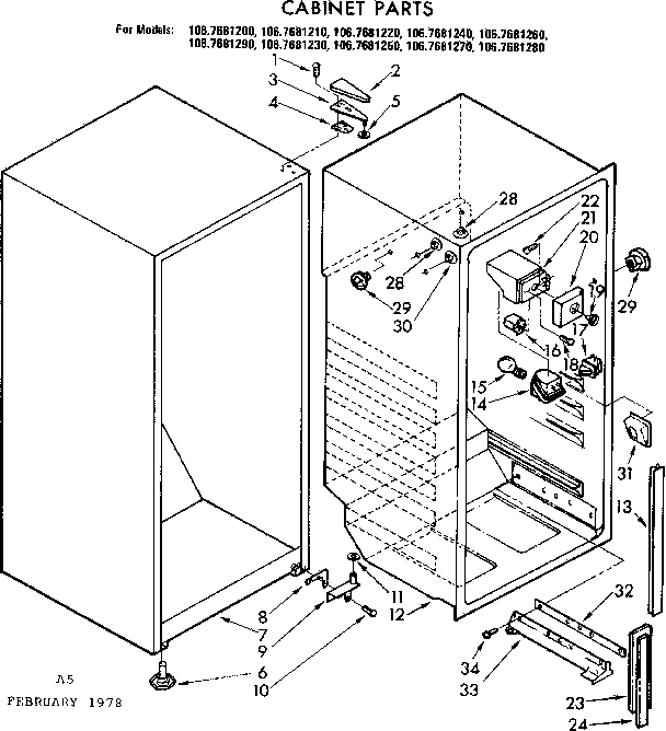 CABINET PARTS