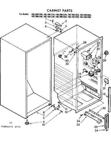 Cabinet parts