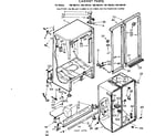 Kenmore 1067681381 cabinet parts diagram