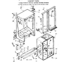 Kenmore 1067681342 cabinet parts diagram